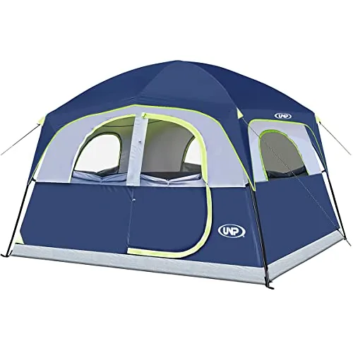 UNP 6-Person Double Layer Tent 90sqft 78in Standing Height