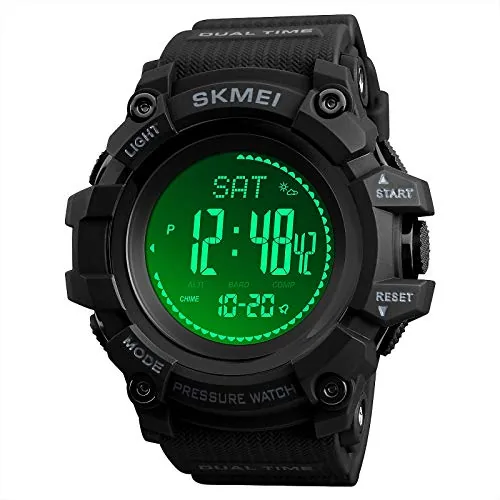 AOSLSI Outdoor Military Digital Watch Altimeter Compass