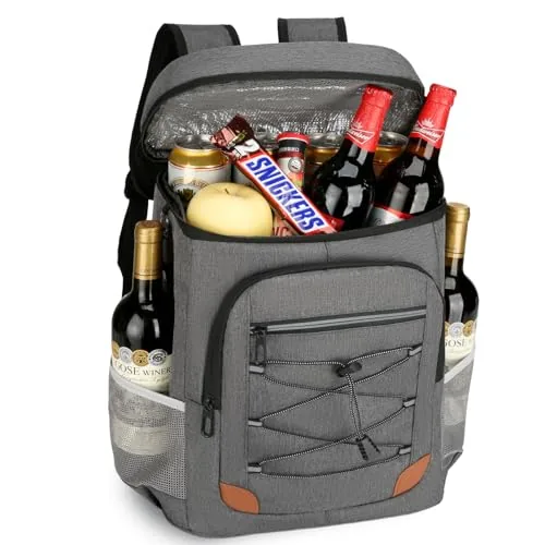 AMNOW 36-Can Insulated Backpack Cooler 32L Deep Grey