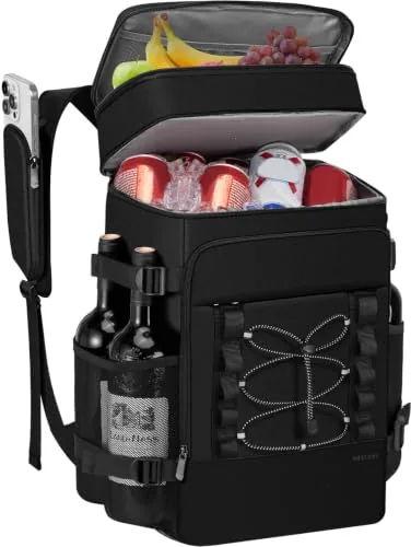 MIYCOO 28L Insulated Backpack Cooler 40-Can Dual Compartment