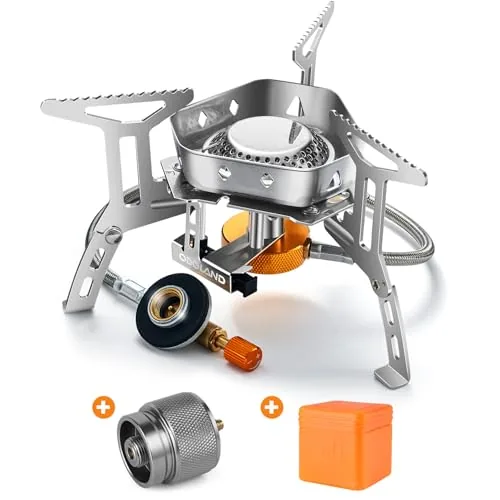 Odoland 3500W Windproof Camp Stove with Piezo Ignition