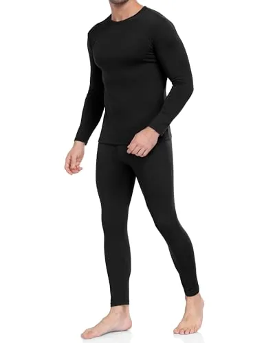 WEERTI Fleece-Lined Men's Thermal Long Johns Set