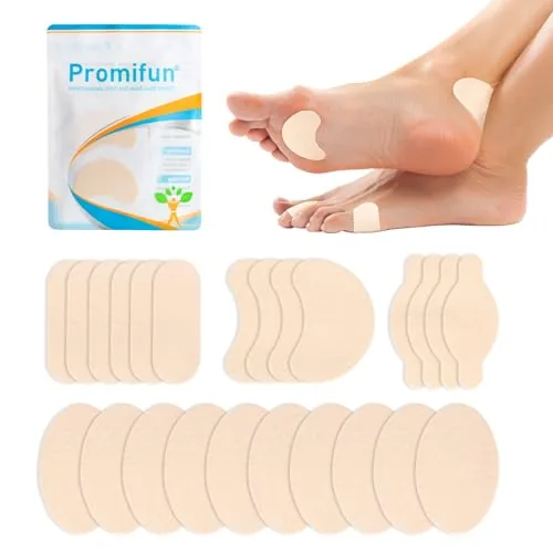 Promifun Moleskin Blister Prevention Pads 24-Sheet Pack