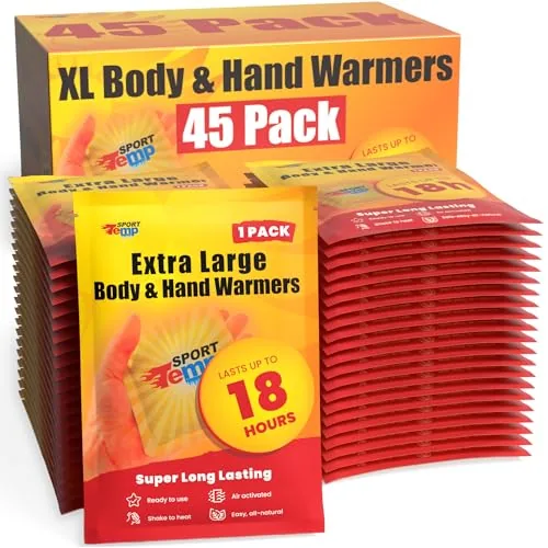 Sport Temp Hand Warmers 45-Pack 18-Hour Heat