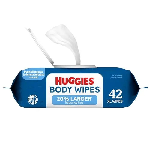 Huggies Extra Large Unscented Baby Wipes, 42 Count