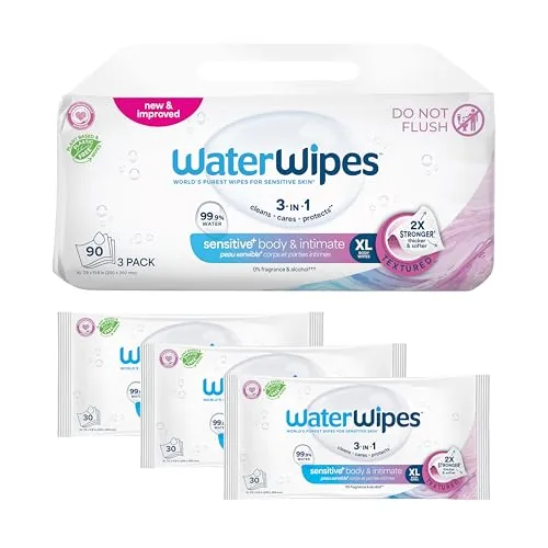 WaterWipes XL Textured Body Wipes 99.9% Purified Water