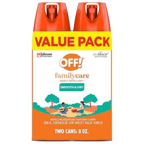 OFF! Family Care 15% DEET Smooth & Dry Spray 2-Pack