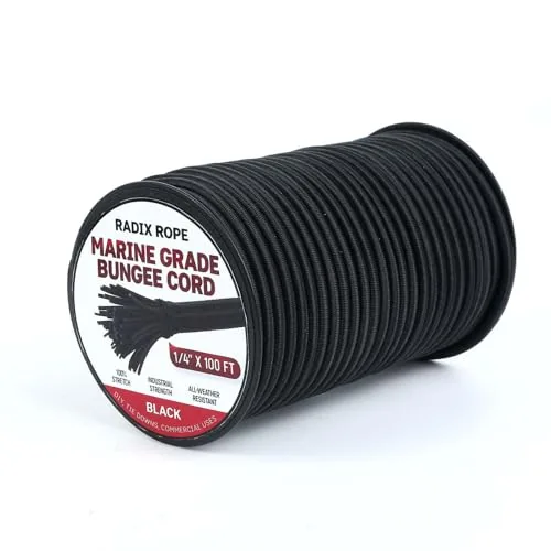 Radix Rope Marine Bungee Cord 1/4in x 100ft Roll