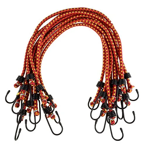 Stalwart 24-Inch Virgin Rubber Bungee Cords 10-Pack