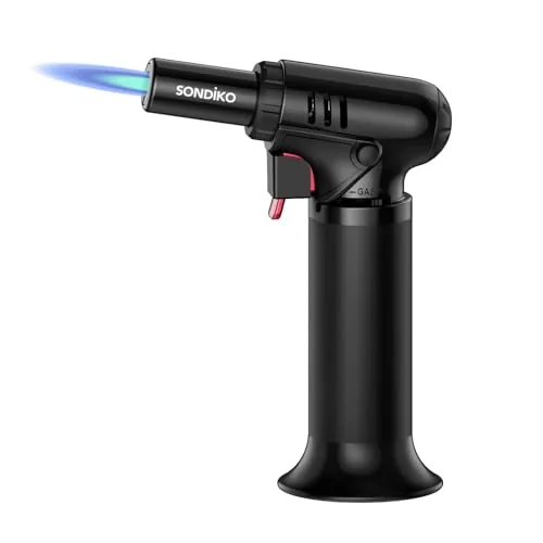 Sondiko Butane Torch Lighter with Visible Fuel Window