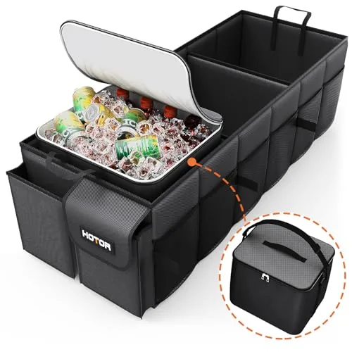 HOTOR Trunk Organizer with Detachable 23L Cooler Bag