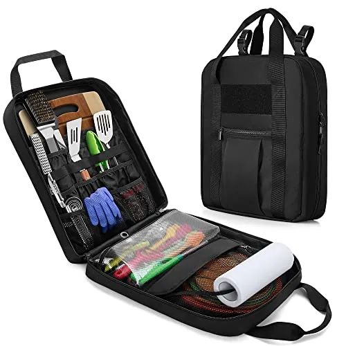 HODRANT Hanging Camp Utensil Organizer with Towel Holder