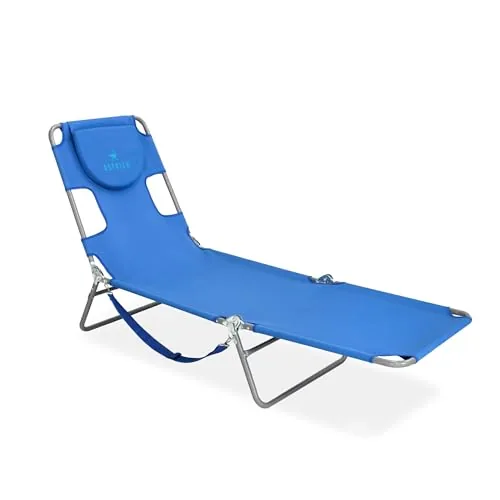 Ostrich Original Chaise 72x22in Portable Lounger Ocean Blue