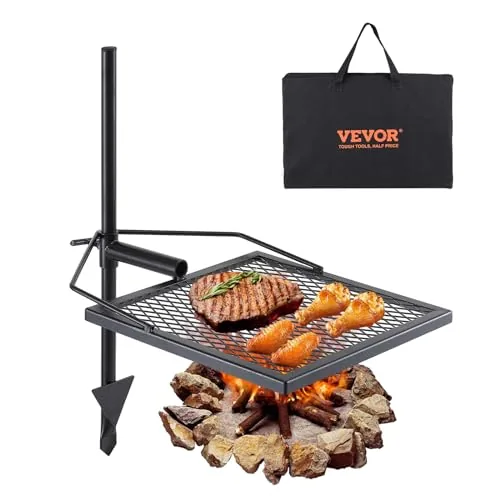 VEVOR Swivel Campfire Grill 360 Degree Adjustable Fire Pit