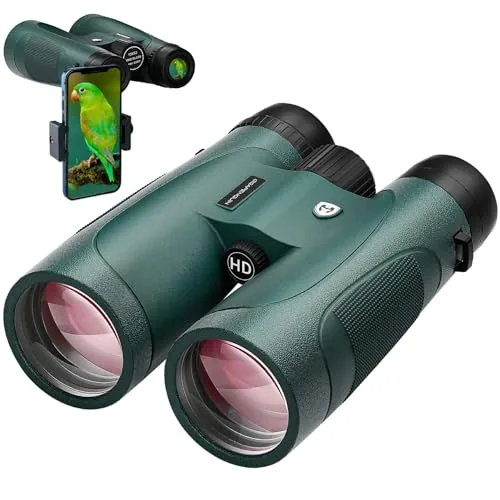 GIGAPENGUIN 15x52 HD Binoculars with Phone Adapter