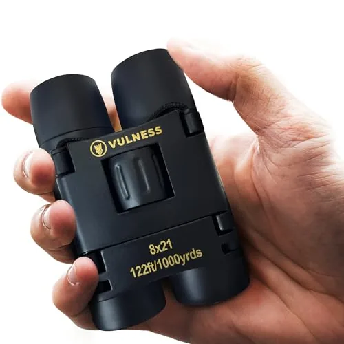 VULNESS 8x21 Compact Binoculars Lightweight Travel