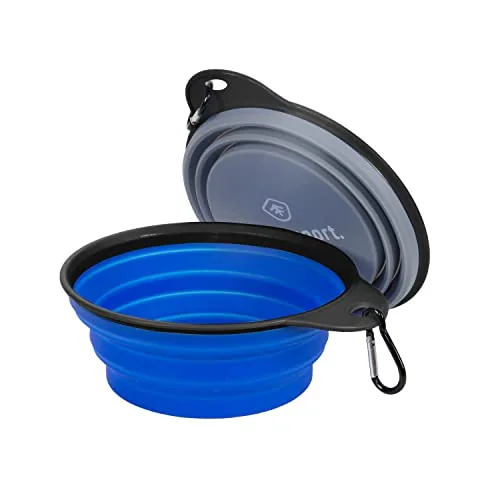 Stansport Collapsible Silicone Travel Bowls 2-Pack Large