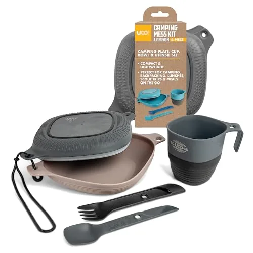 UCO 6-Piece Camping Mess Kit with Switch Spork