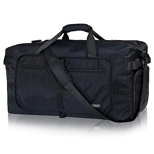 Fmeida 65L Foldable Duffle Bag with Shoe Compartment