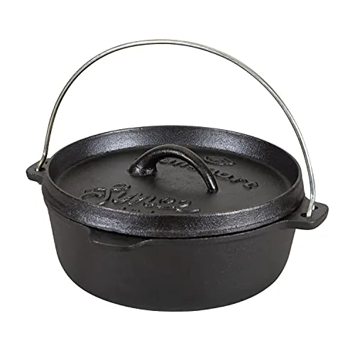 Stansport 2 Qt Pre-Seasoned Cast Iron Dutch Oven