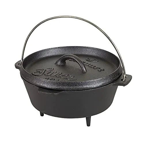 Stansport 2-Quart Cast Iron Dutch Oven with Legs