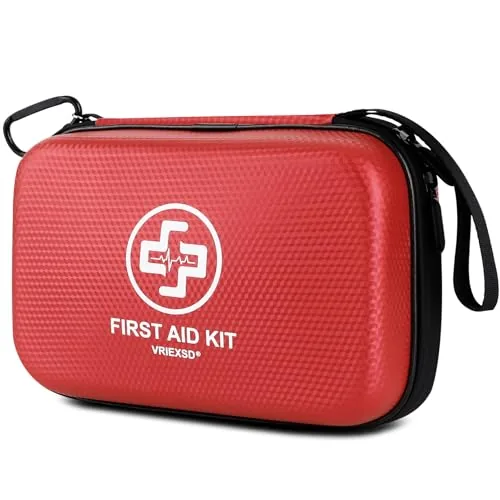 Vriexsd 320-Piece Waterproof Hard Shell First Aid Kit