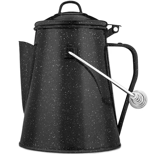 COLETTI Classic Camp Kettle 60oz German Enamel Steel