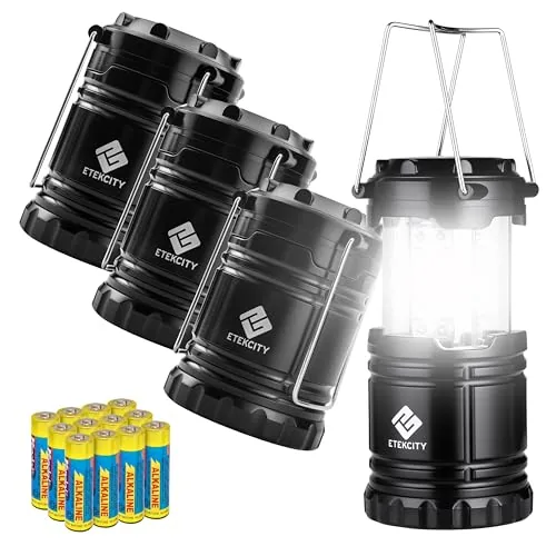 Etekcity Collapsible LED Camping Lantern 4-Pack