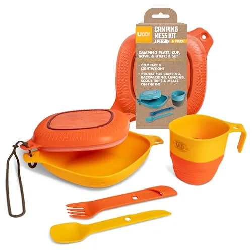 UCO 6-Piece Camping Mess Kit with Switch Spork