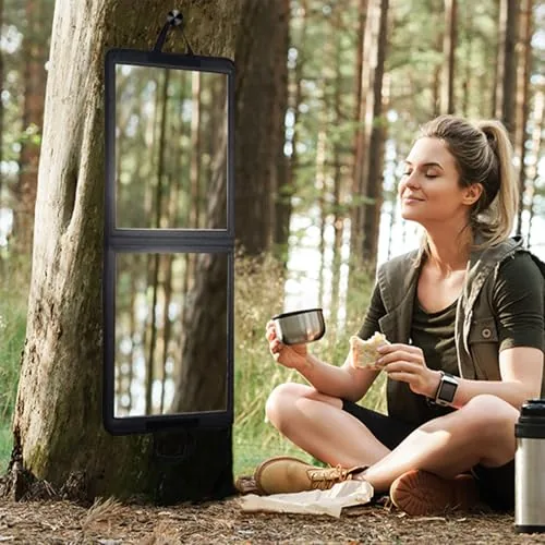 LPHUMEX 33in Foldable Shatterproof Full-Length Mirror
