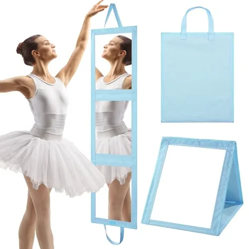 ROYALAY Foldable Full Length Mirror 47x13in Blue