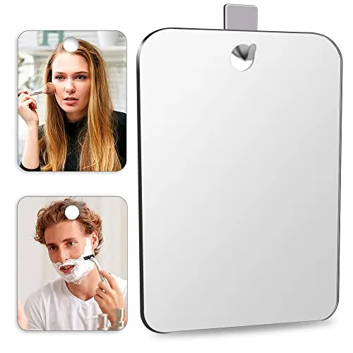 SAFEE MRROR Fogless Showerproof Plexiglass Mirror 2-Pack 10.7x8in