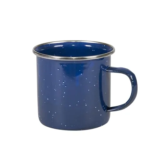 Stansport 12oz Enamel Camping Mug Blue