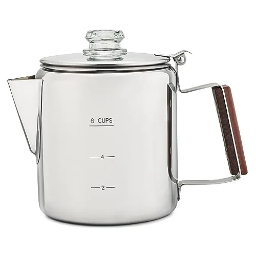 COLETTI Bozeman Stainless Steel Percolator No Plastic