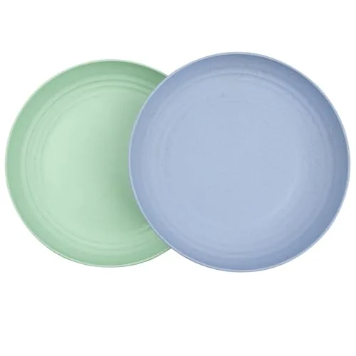 Soptalles 9-Inch Wheat Straw Dinner Plates Set of 2