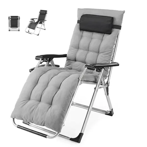 NEWBULIG Zero Gravity Chair with Cushion and Cup Holder