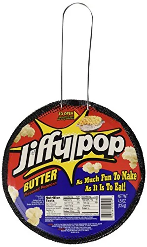 Jiffy Pop Butter Stovetop Popcorn Self-Contained Pan