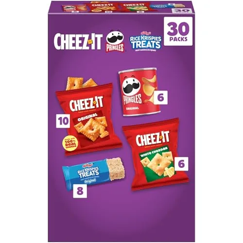 Kellogg's Mega Variety Pack 30-Count Cheez-It Pringles RKT