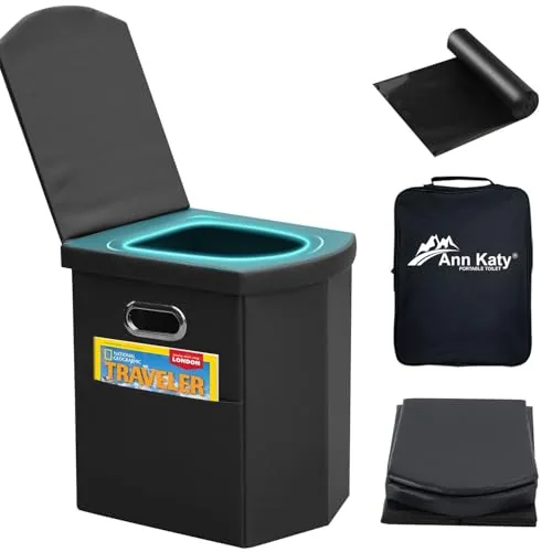 Ann Katy XL Folding Camping Toilet 15.7in Height