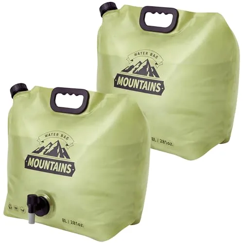 CoreMuse 2-Gallon Collapsible Water Jug 2-Pack