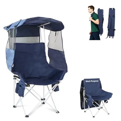 Treasmap 360 Canopy Camping Chair with Side Shade Panels