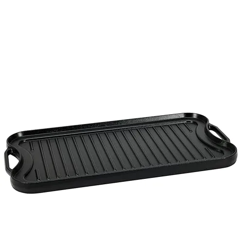 Amazon Basics Reversible Cast Iron Grill Griddle 20x10.6in