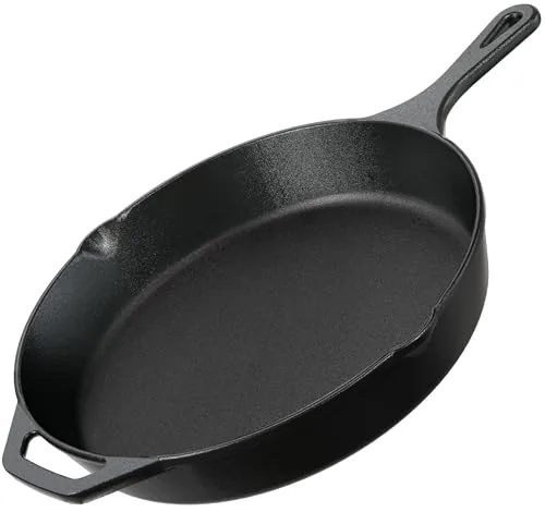 Utopia Kitchen 12-Inch Pre-Seasoned Cast Iron Skillet