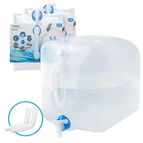 ITRAZ 2x5.3 Gal Collapsible Water Jug with Spigot