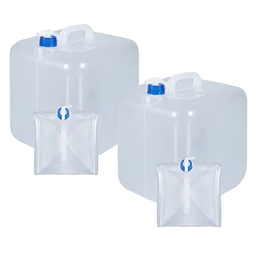 UMETASS 2-Pack 2.6-Gallon Collapsible Water Jugs with Spigot
