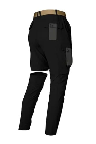 LINLANG EN Convertible Hiking Pants Lightweight Zip-Off