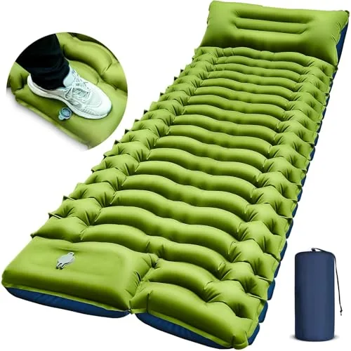 FUN PAC Inflatable Sleeping Pad with Built-in Pump
