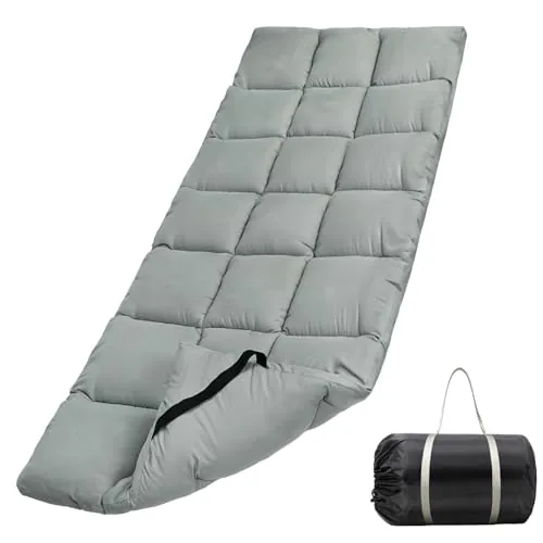 Tuphen Cot Mattress Pad 75x30in Quilted Camping Topper