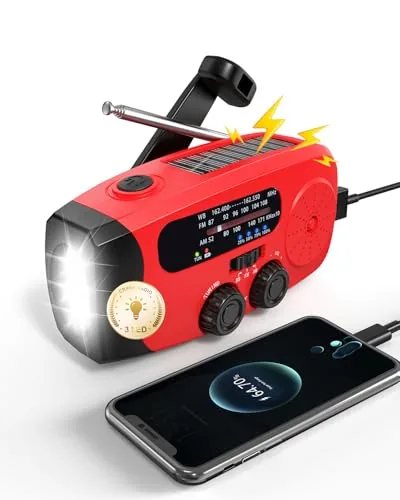 Emgykit 086S Hand Crank Radio with Solar and SOS