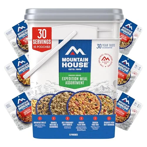 Mountain House Expedition Bucket 30-Serving Freeze-Dried Meals